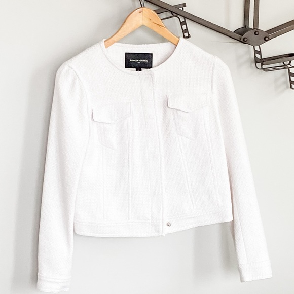 Banana Republic Cropped Twill Blazer NWOT